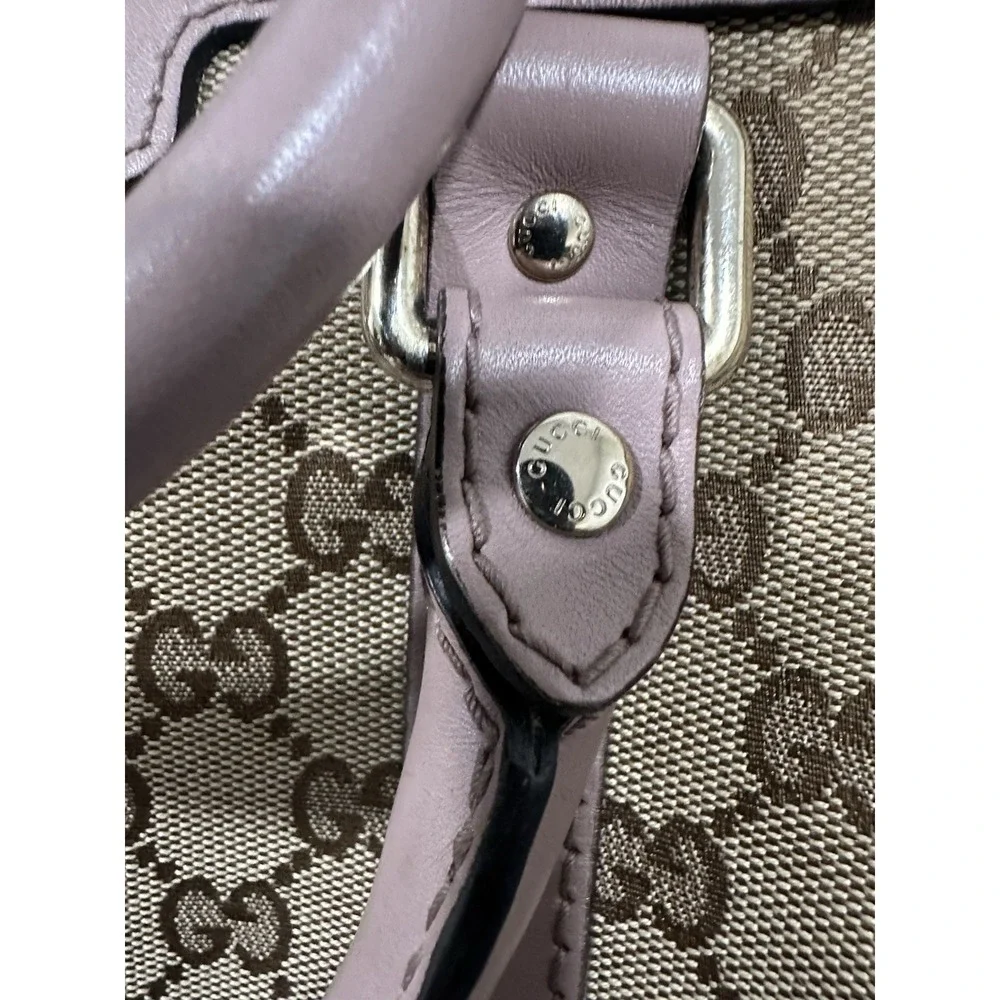 Authentic Pink Gucci Boston Bag